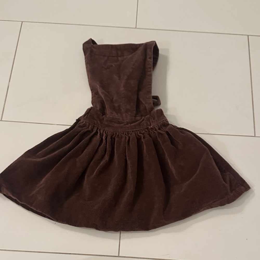 KINDLY Brown Corduroy Kids Dress 2T cotton